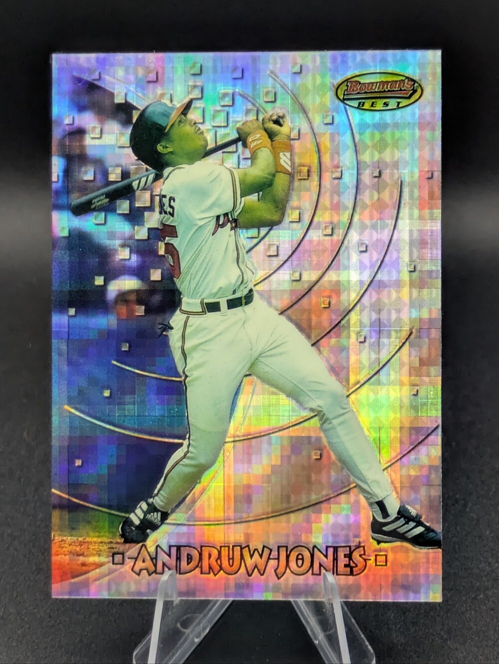 1997 Bowman's Best Previews Atomic Refractor Andruw Jones #BBP15 HOF Braves
